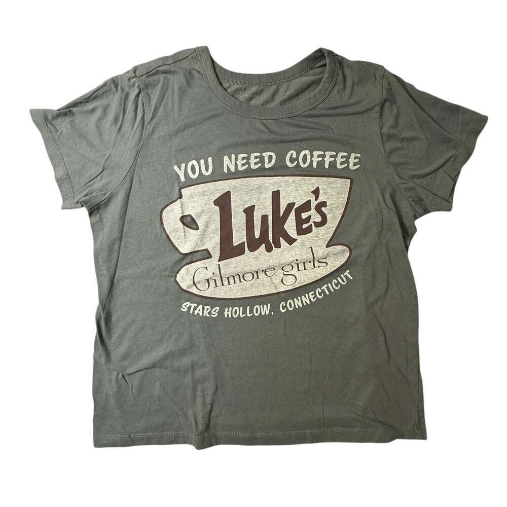 Gilmore Girls Luke's Diner You Need Coffee Graphic T-Shirt Size XL